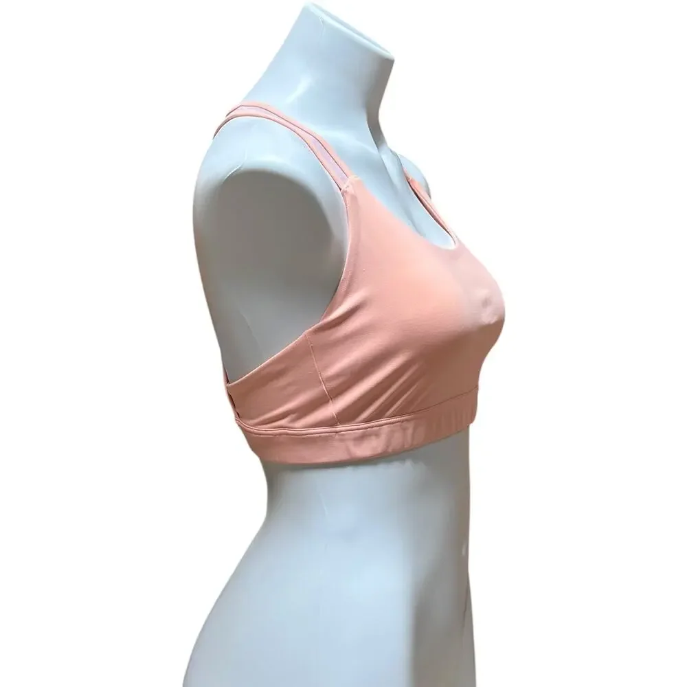 Athleta Racerback Sports Bra Peach Medium